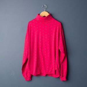 2/$20- Vintage  floral turtleneck